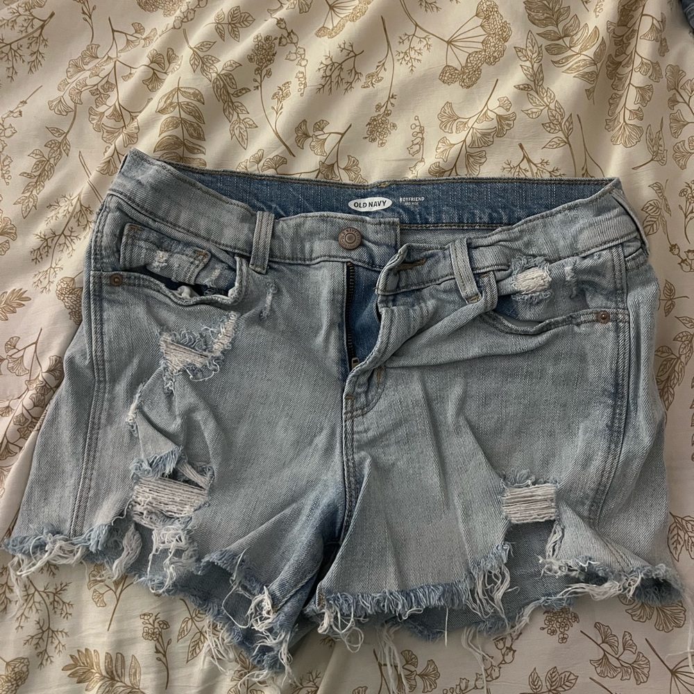 Old Navy Distressed Blue Jean Shorts